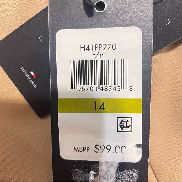 Tommy Hilfiger Side Stripe‎ Ankle Khaki Pants NWT Size 14 - Picture 5 of 8